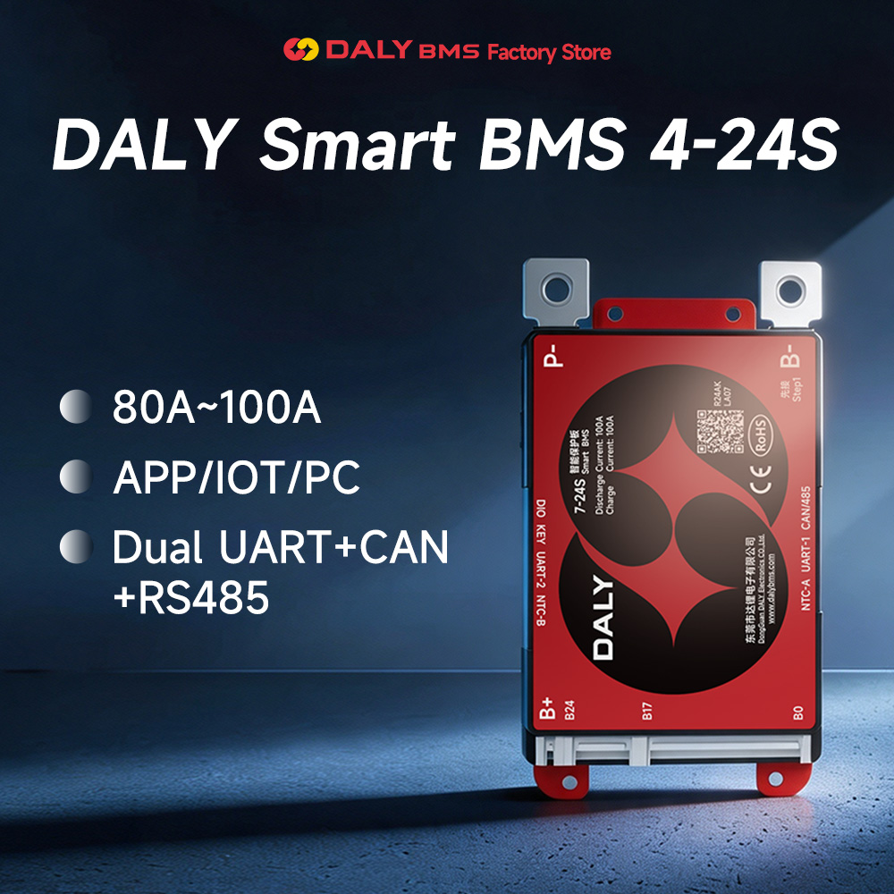 DALY SMART BMS LFP 4S 7S 8S 16 - огляд і ціна Lithium Battery 12V